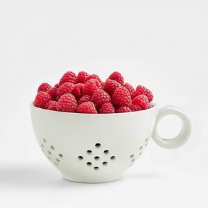 Crate & Barrel Colander, White